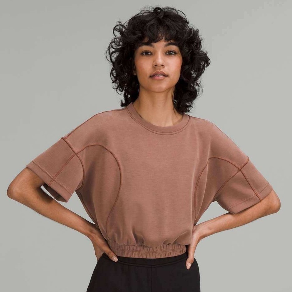 Lululemon Athletica Softstreme Ribbed Short sleeve Crewneck Pullover